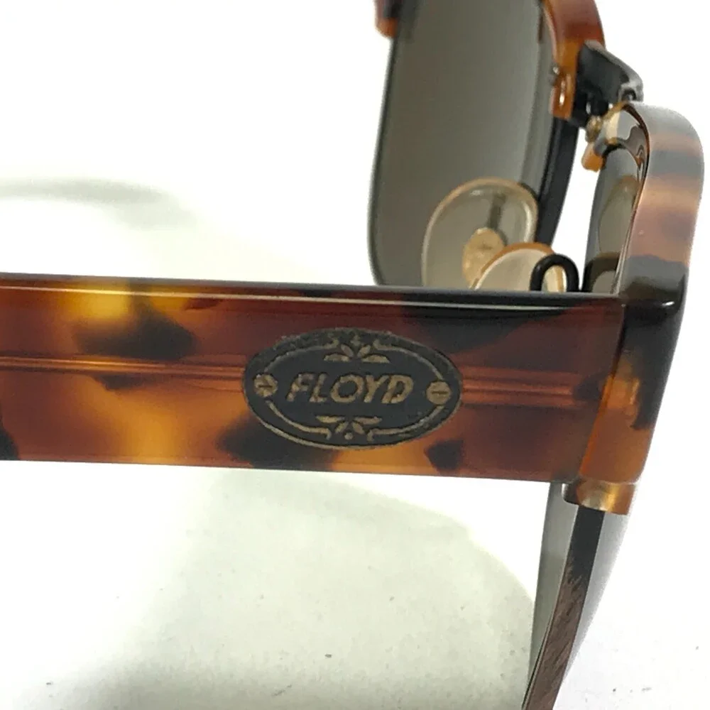 Vintage Floyd Sunglasses Mod.3003 COL.11 Tortoise Square Frames w Brown Lenses